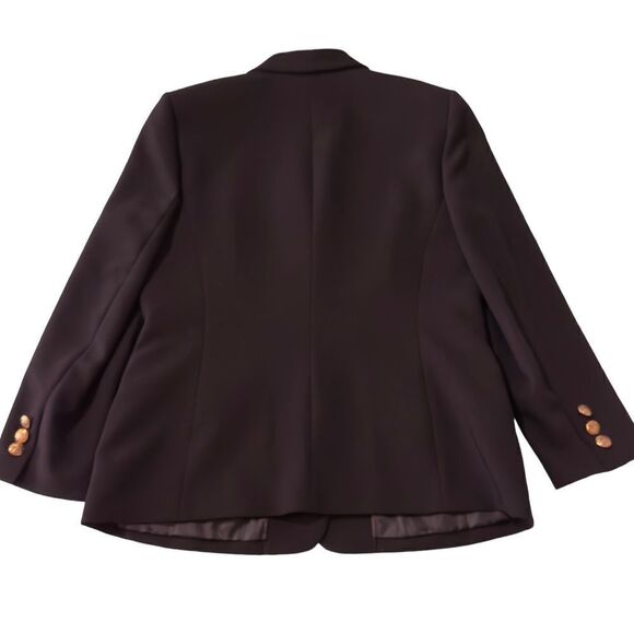 Kasper 3-Button Blazer Suit Black Size 14P - Picture 2 of 15